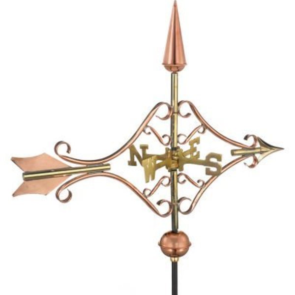 Good Directions Good Directions Victorian Arrow Garden Weathervane, Polished Copper w/Garden Pole 8842PG